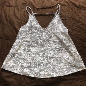 American Eagle Crushed Velvet Tank Top